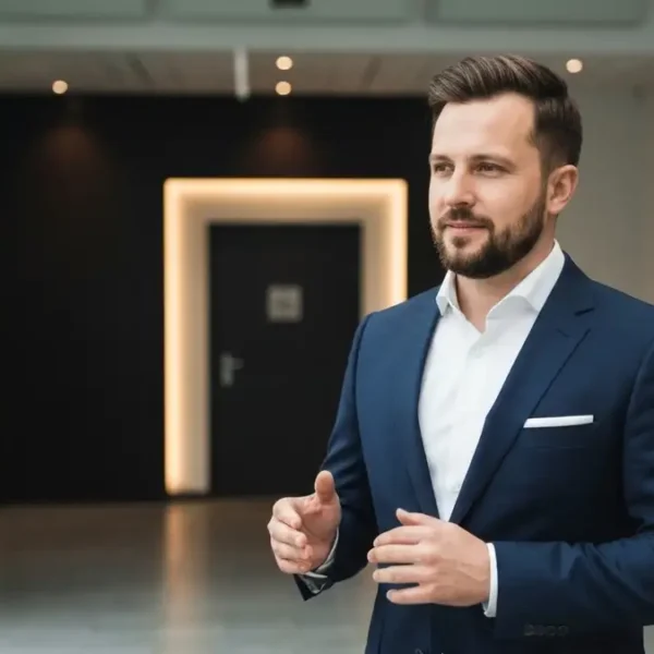 Intrygujący mężczyzna - co przyciąga uwagę i zaufanie - ilustracja